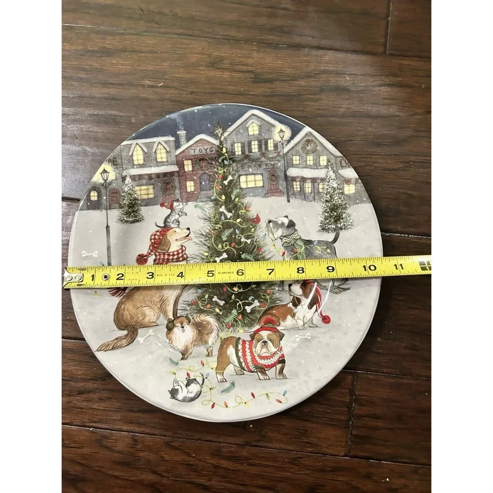 Pier 1 Winter Wonders Christmas Salad Dessert Plate 8.75